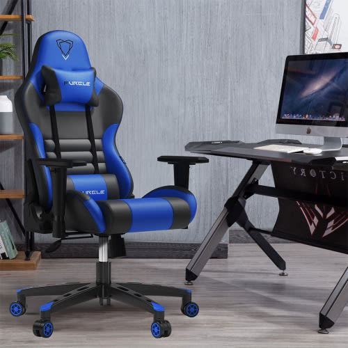Furgle Heavy Duty Gaming Chair + Footrest