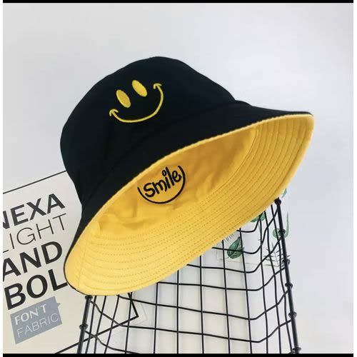Reversible Bucket Hat - Black/Yellow