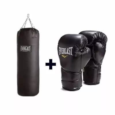 Everlast Elite Punch Bag & Boxing Gloves