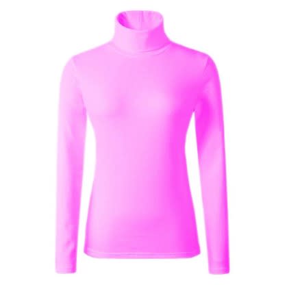 Eml Cotton Turtle Neck Long Sleeve - Fisher Pink