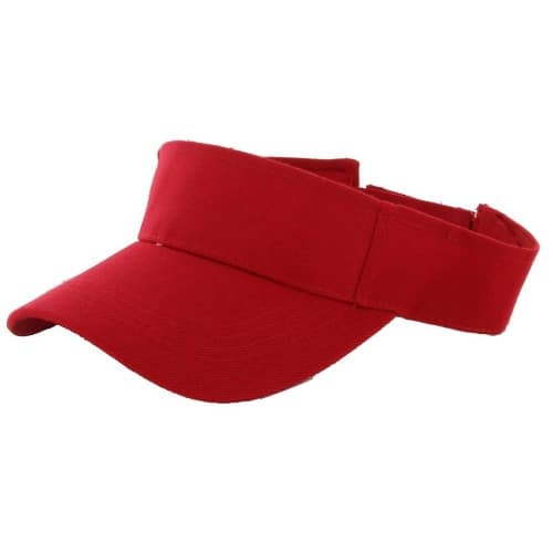 Unisex Visor Cap - Red