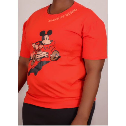 Ladies Round Neck Polo - Orange