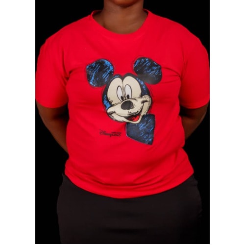 Ladies Round Neck Polo- Red