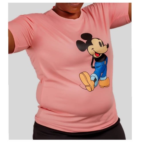 Ladies Round Neck Polo- Pink