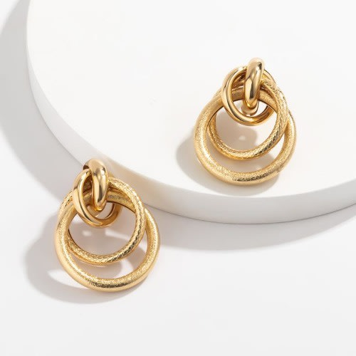 Ladies Hoop Earring - Gold