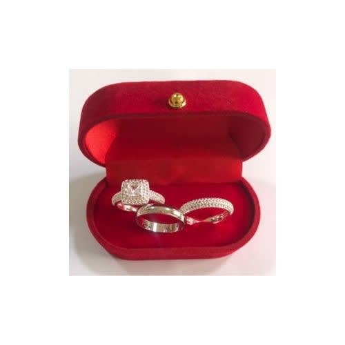 Wedding Ring -Set Of 3 - Sterling Silver