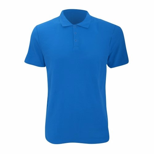 Men's Short Sleeve Polo Shirt - Blue
