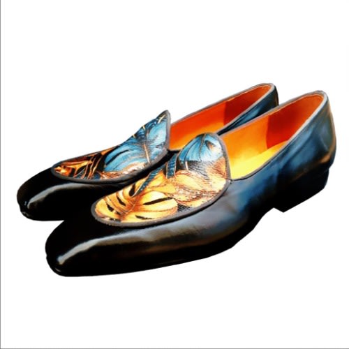 Men's Two Tone Belgian Loafers Shoe