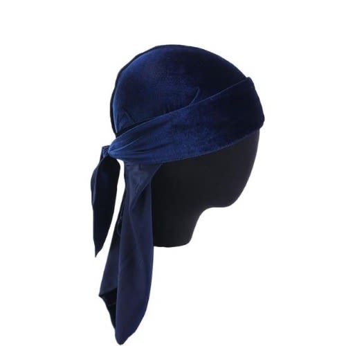 Velvet Durag - Navy Blue