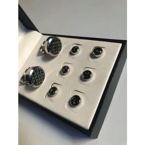 Men's Luxury Cuff-links Steel Set