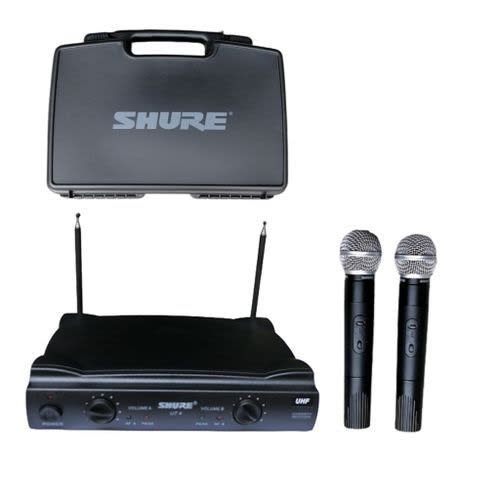 Professional Wireless Microphone With Two Handle Mics