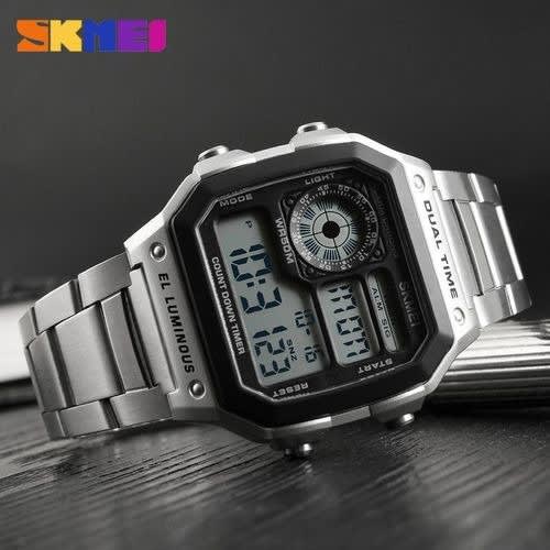 Men Digital Wristwatch - 1335 - Silver
