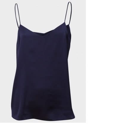 Btl Ladies Satin Camisole - Navy Blue