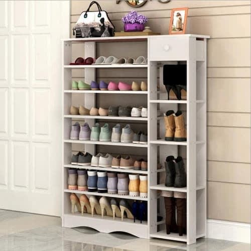 Classic Multi Storage Shoe Rack - White