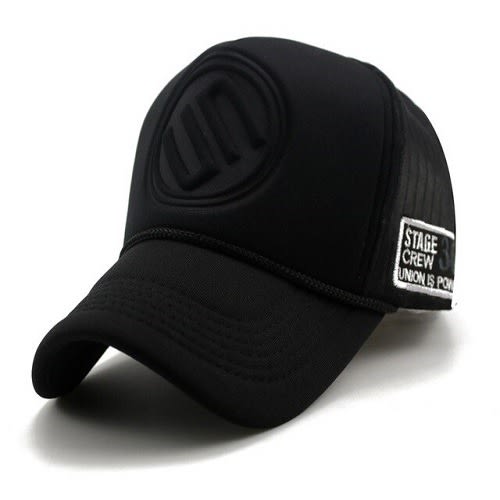 Uz Crew Trucker Cap - Black