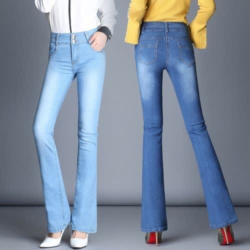 2 In 1 Slim Boot Cut Jeans For Women