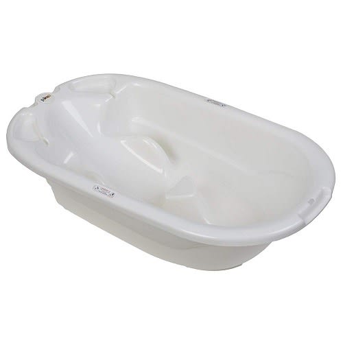 Eurobath Newborn To Toddler Baby Bath Tub, White