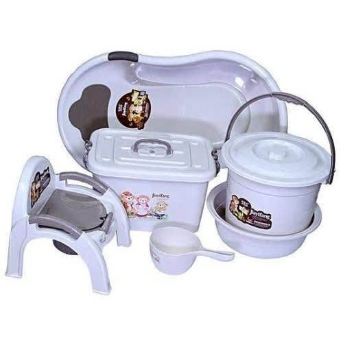 Baby Bath Tub Set - Brown