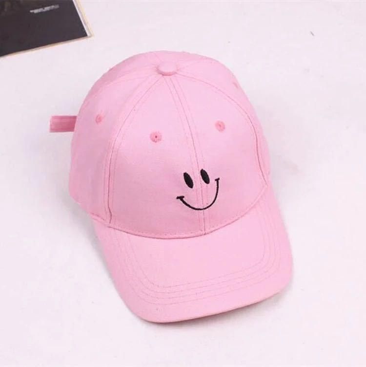 Smiley Baseball Cap Couple Sun Hat Men's And Women's Embroidered Caps Summer Curved Brim Hat Peaked Hat Small Face Hats