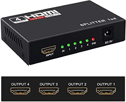 HDMI Splitter 1X4 4 Port Full HD Hub