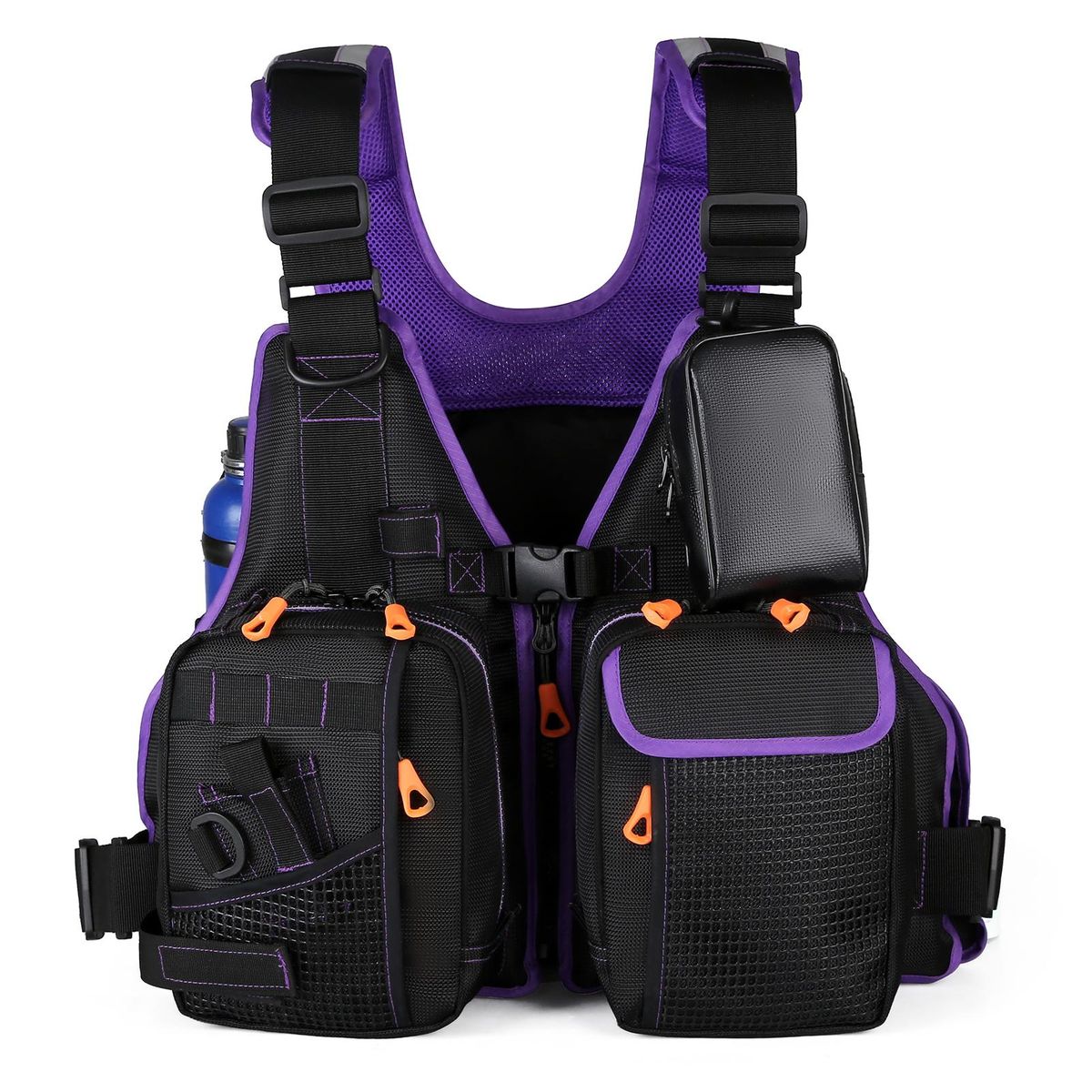 Fly Fishing Vest Pack with Multi Pockets Fishing Vest Jacket for Camping Hiking Fishing Outdoor Water Sports Equipment