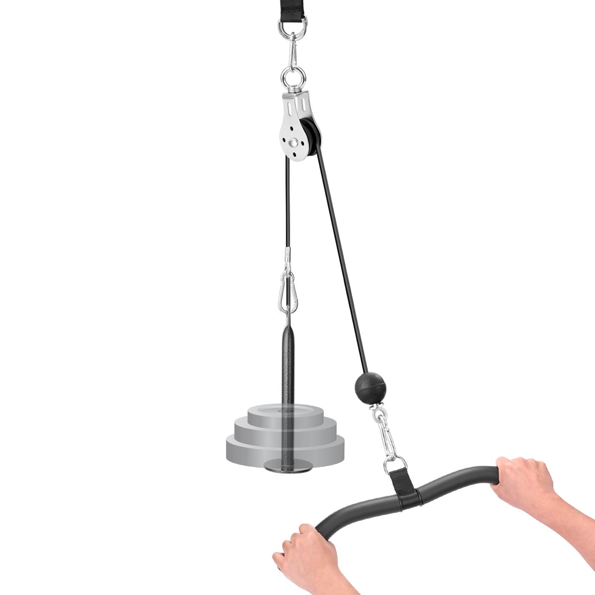 Fitness DIY Pulley Cable Machine Attachment System Lifting