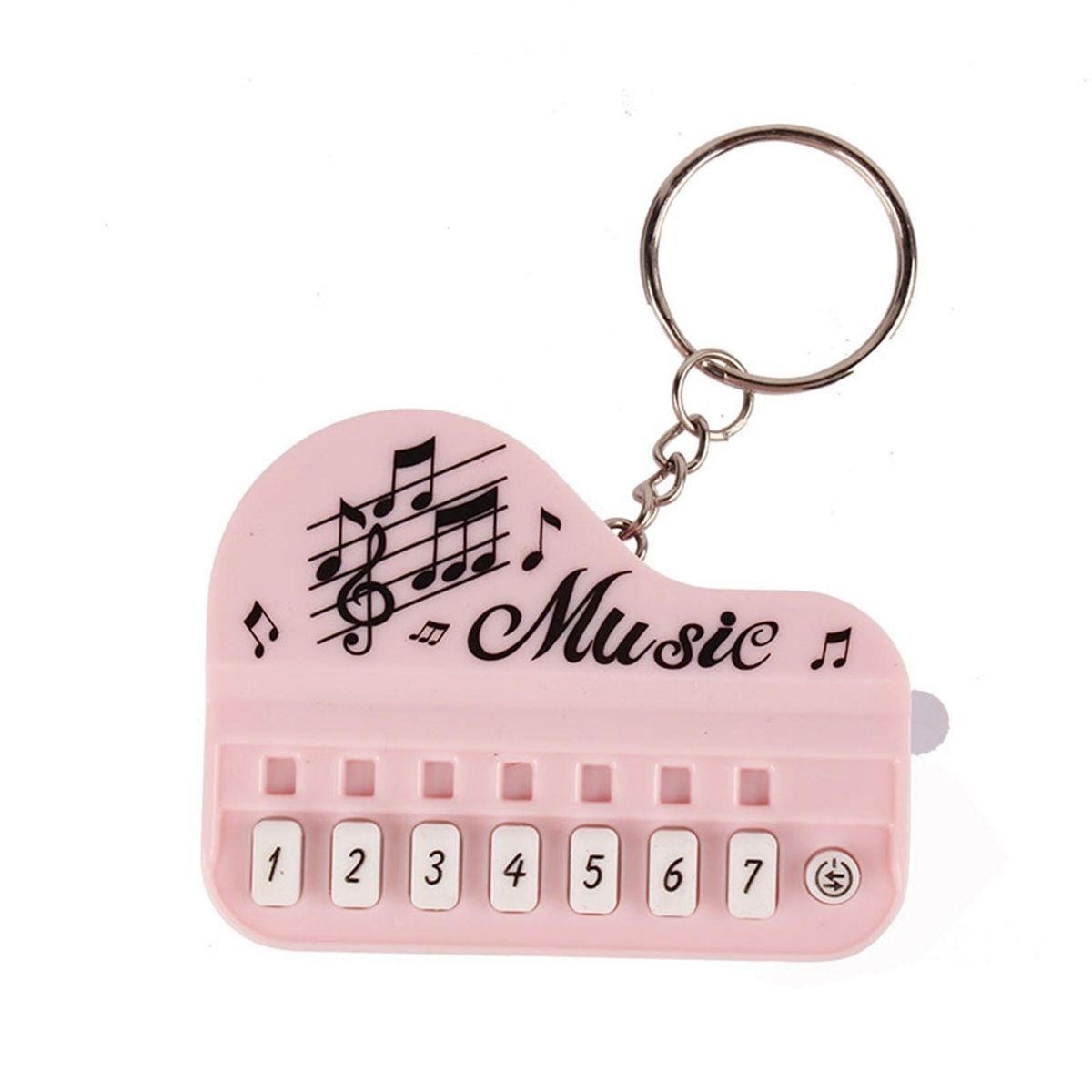 Light-up Keychain Pendant Melody Magic Keychain Mini Piano Pendant Pink