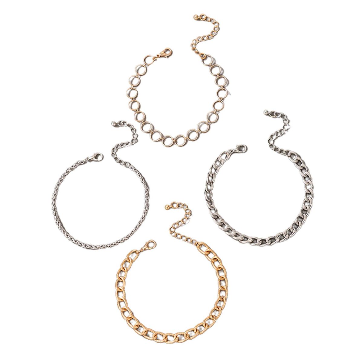 Simple Bracelets Thick Chain Hollow Bracelets