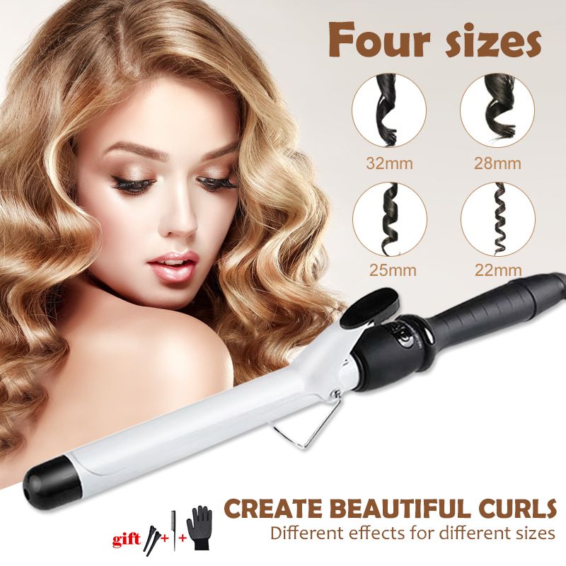 22/25/28/32mm White Professional Hair Curler Hair Care Styling Tools Various Size