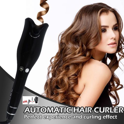 25/22/19mm Black LED Display Automatic Hair Curler Wand Hair Styling Tools Magic Roller Curler Rose-Shaped Multi-Function-198