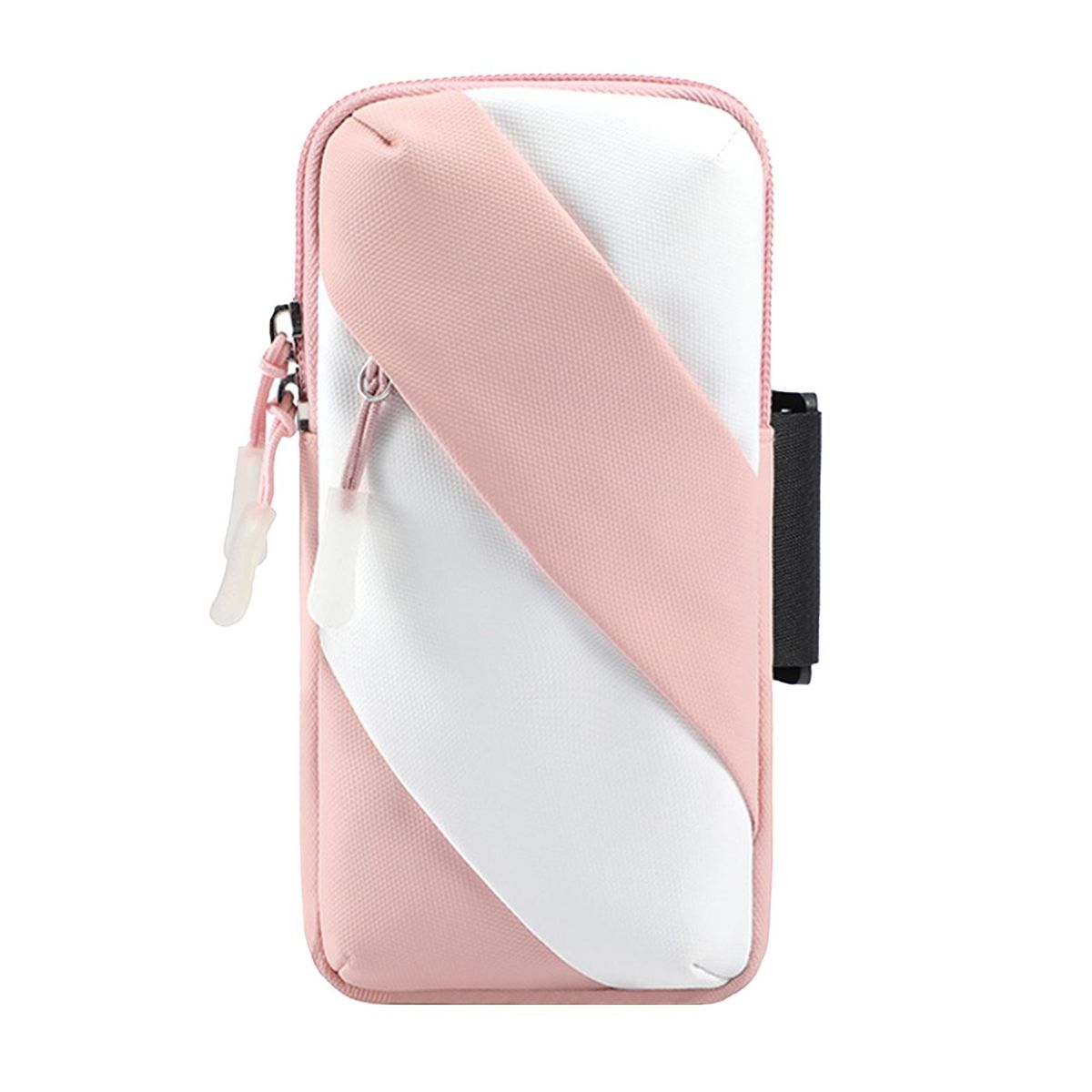 Sports Wrist Bag Fitness Gym Phone Arm Holder Pink White