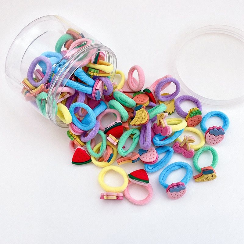 30 PCS HAIR RUBBER BAND ELASTIC COLOR SCRUNCHIE HEADBAND