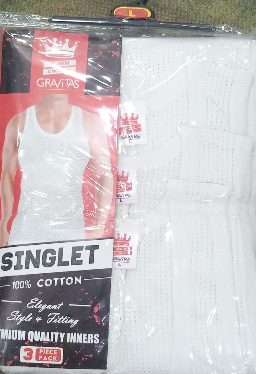 Gravites 3 In 1 White Singlets With Dotted Holes