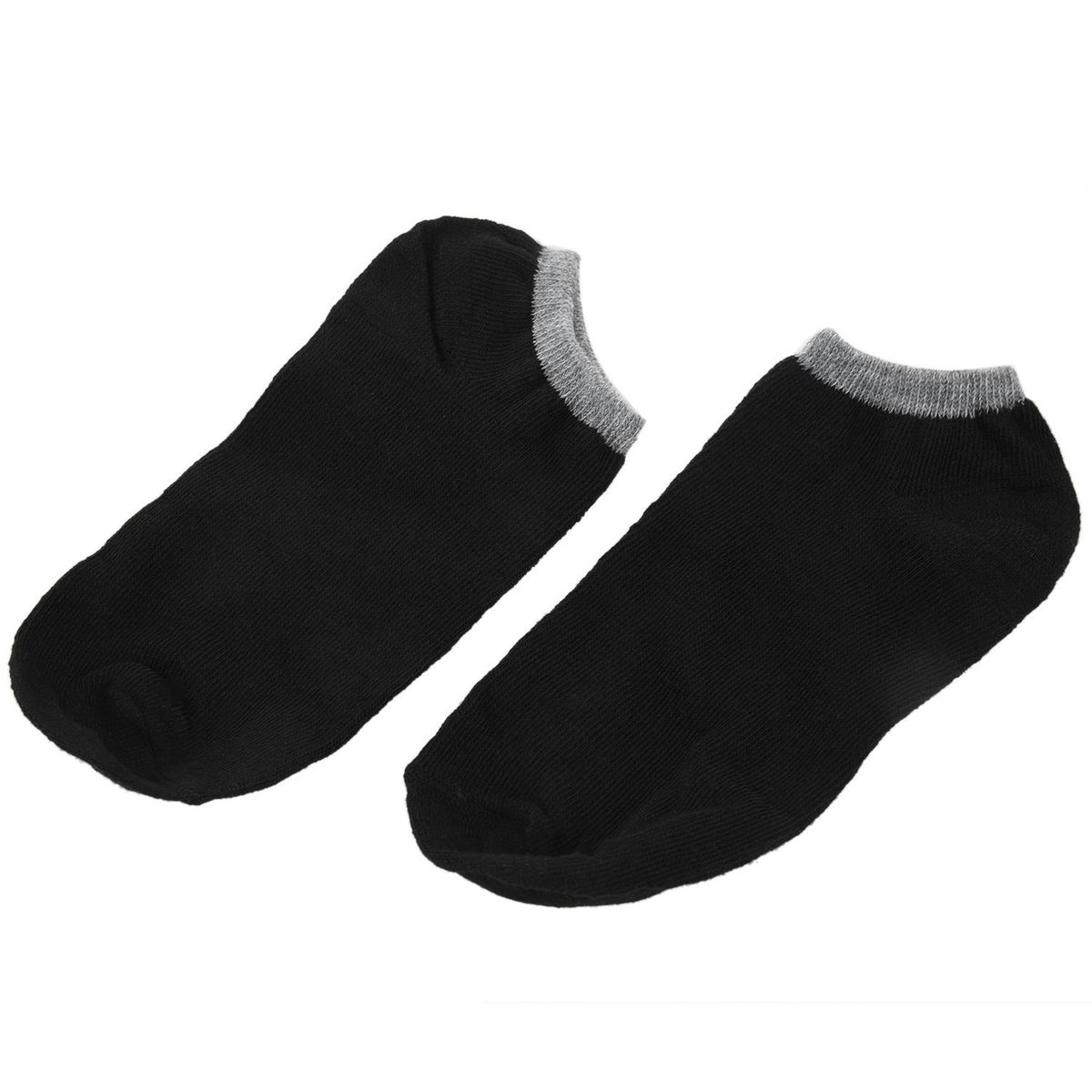 black+ gray edge Mens Ankle Boat Sock Sport Low-Cut