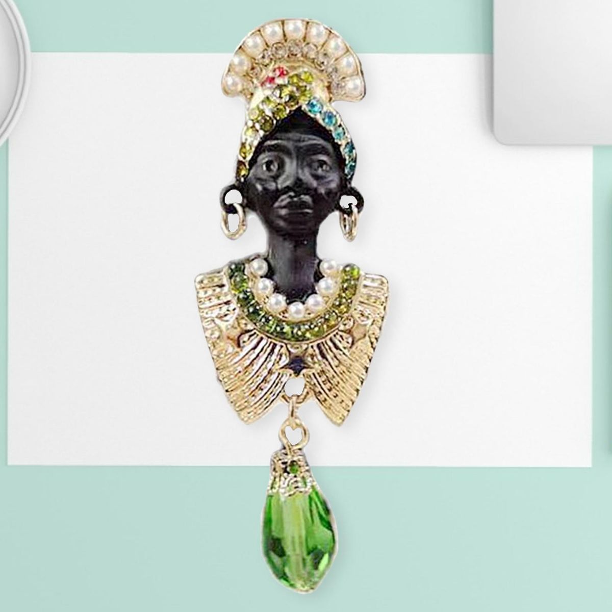 Brooch Pins Egypt/ Exotic /Vintage Broach Clip, Jewelry For Shawl,