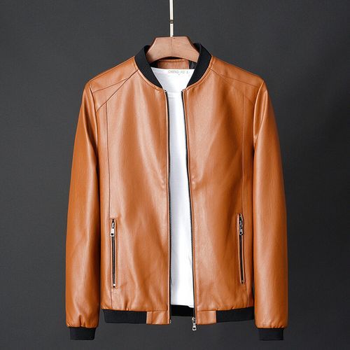 Mens Leather Jackets Casual Business Trendy Jacket
