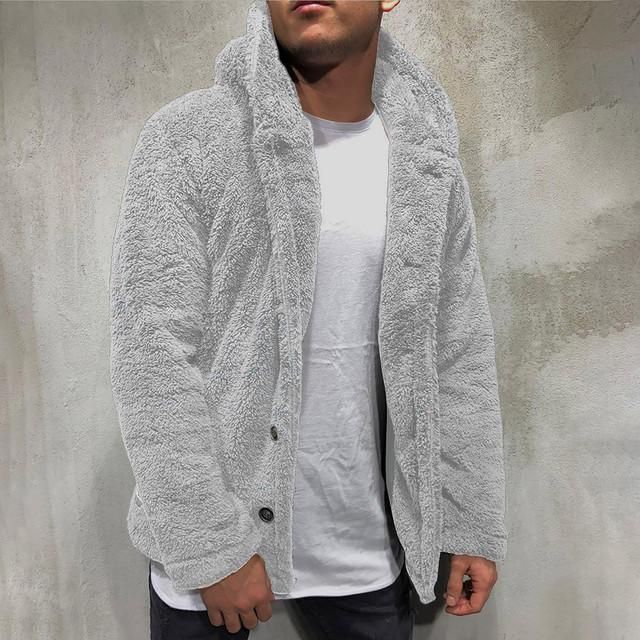 Men's jacket winter plush casual jacket