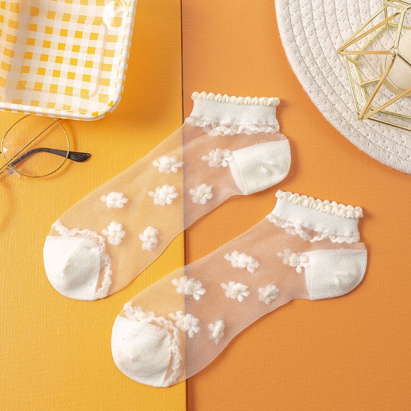 White Socks Low Top Invisible Boat Socks Ins-1275/10 Pairs