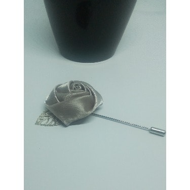 Silver Lapel Brooch With Leaf + Free Box