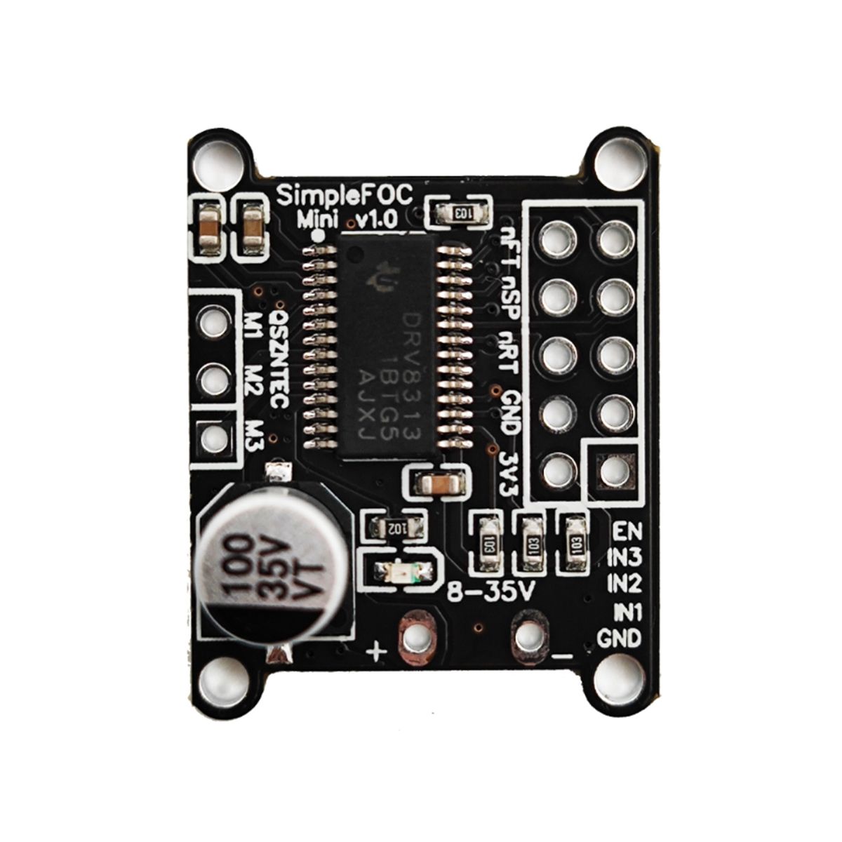 DC Motor Driver Board SVPWMSPWM Control Algorithm for FOC Control Driver of SimpleFOCMinifor DRV8313 Driver