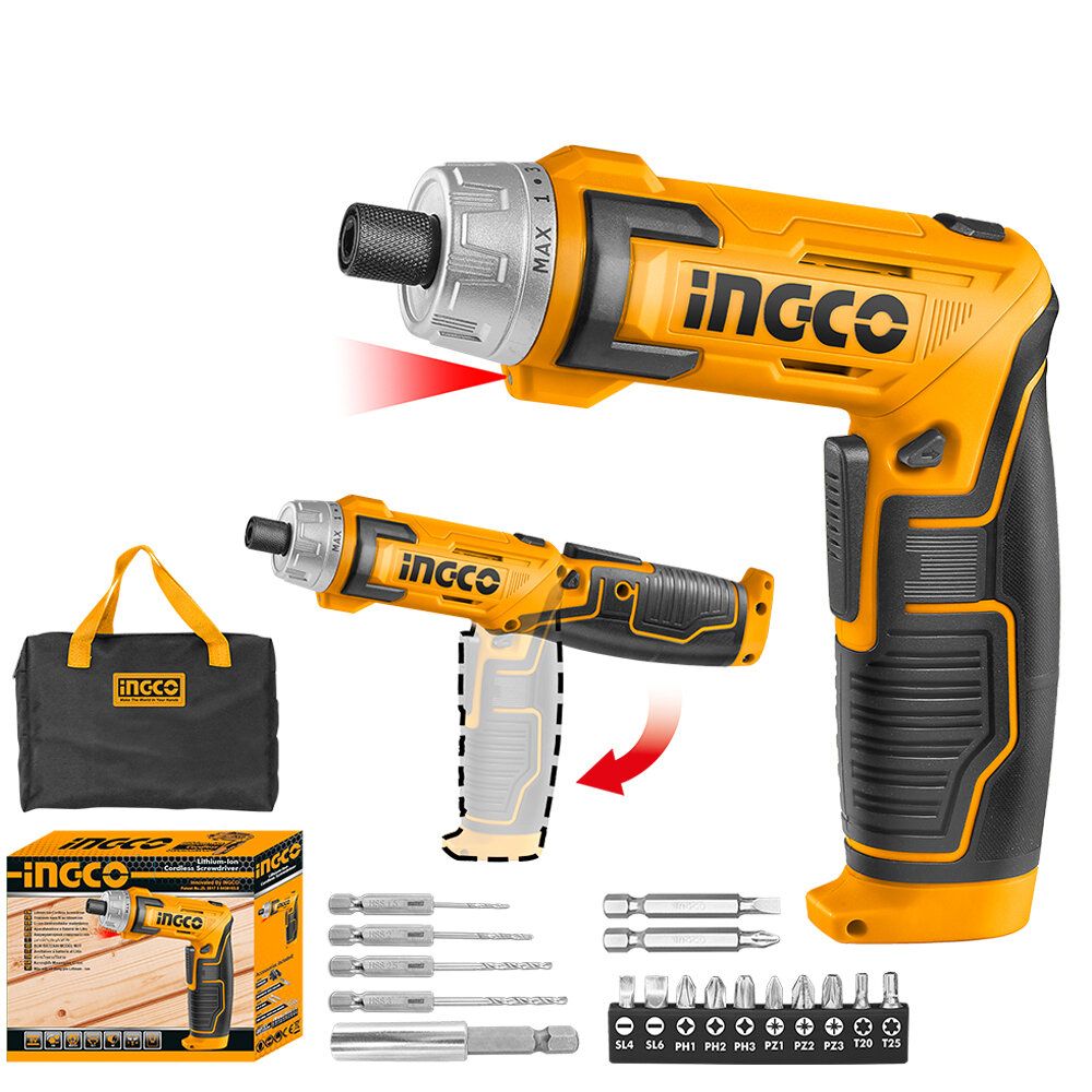 INGCO 8V 6N.M CSDLI0802 17PCS Lithium-Ion Electric