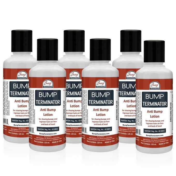Anti-Bump Lotion - Bump Terminator - 120ml - 6 Bottle