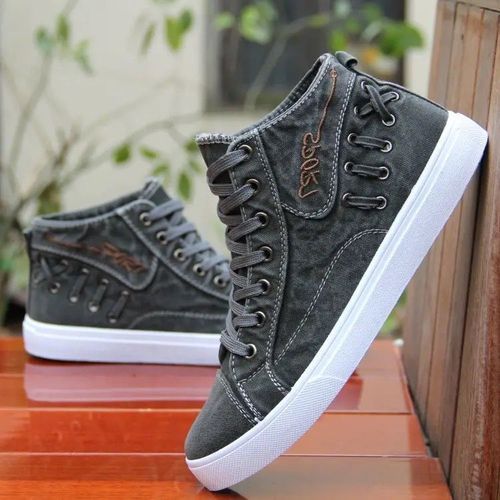 Men Denim Sneakers(Grey)