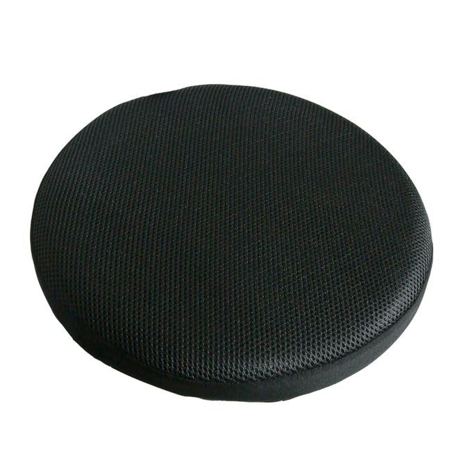 Black Bar Stool Covers Round Chair Seat Cover Sleeve Black 40cm