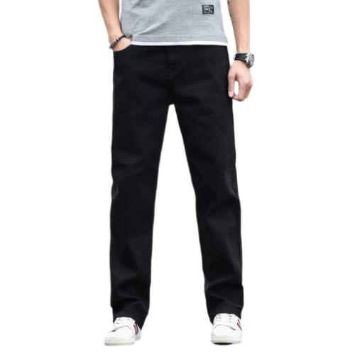 Men's Straight Jeans - Black