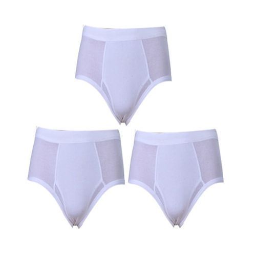 Men's Briefs Pant Set Of 3in1 - White