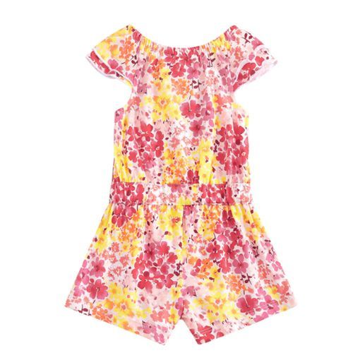 Strap Shoulder Floral Playsuit