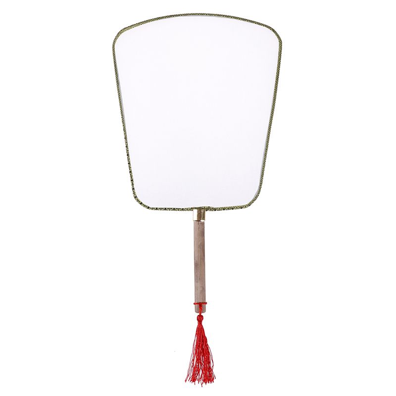 Children's Puzzle Handmade DIY Kindergarten Fan Drawing Blank Fan Painting Children's Round Palace Painting Art Fan Materials