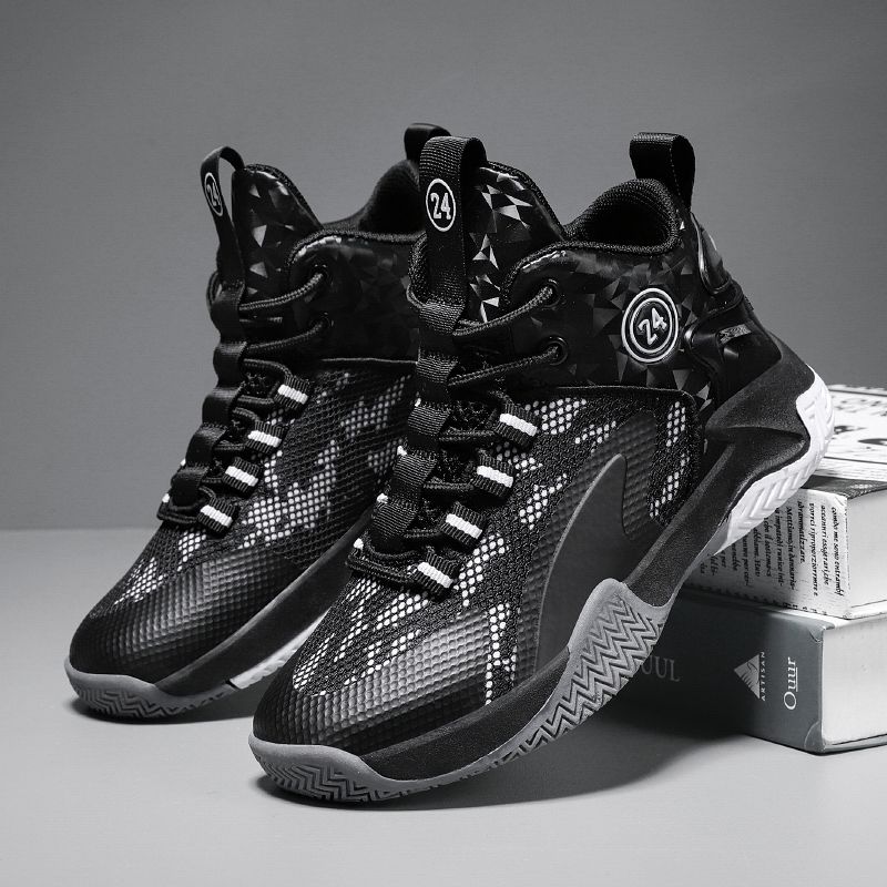 Ankle Boys Basketball Shoes Anti Slip Sports Trainers