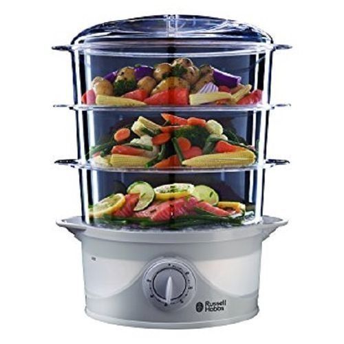 Versatile Three-Tier Fish And Vegetables Turbo Steamer
